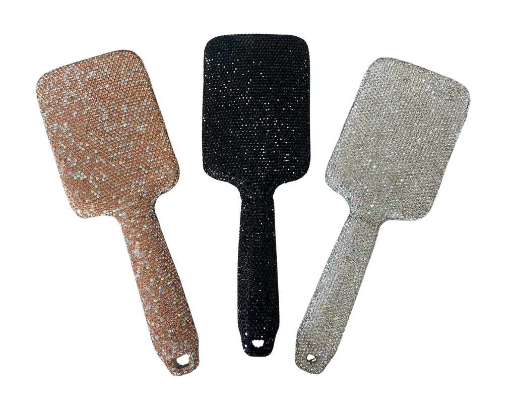 Large Luxury Glitter Hair Brush- 2 Pack